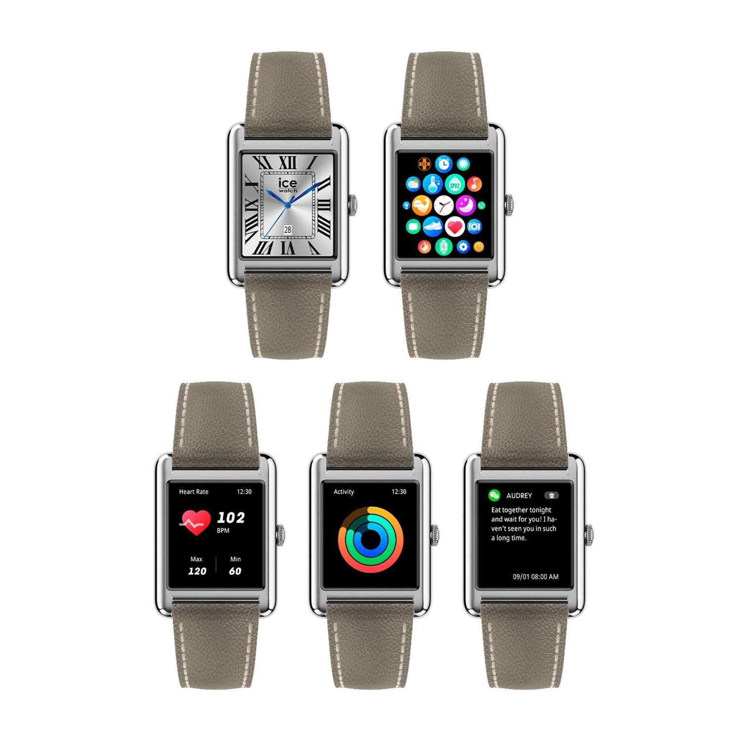 Smartwatch ICE smart TKS 2.0 Silver - obrazek 4