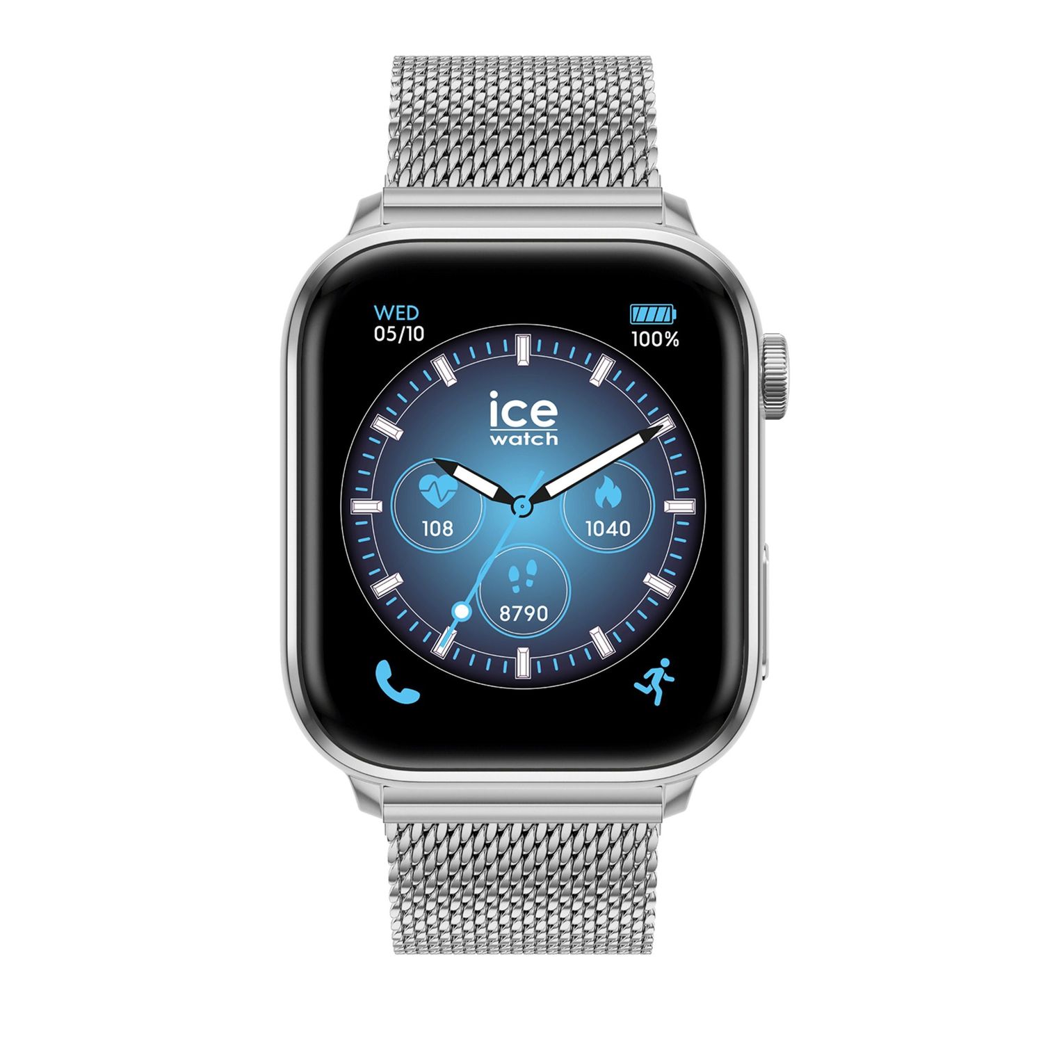 ICE smart 3.0 - Silver - Milanese - 1.78 - 35mm - GPS