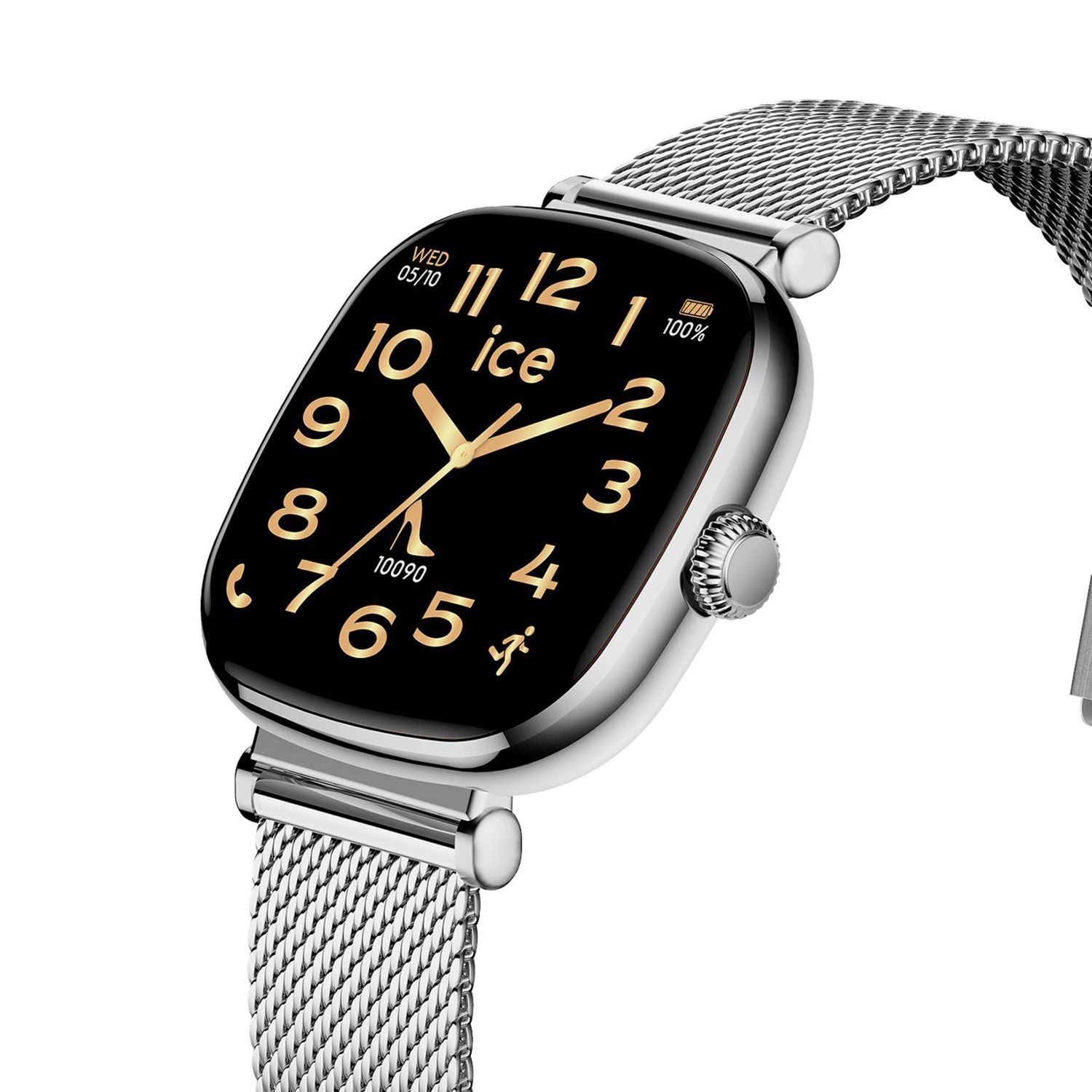 Smartwatch ICE smart SQ 2.0 Silver Black - obrazek 3