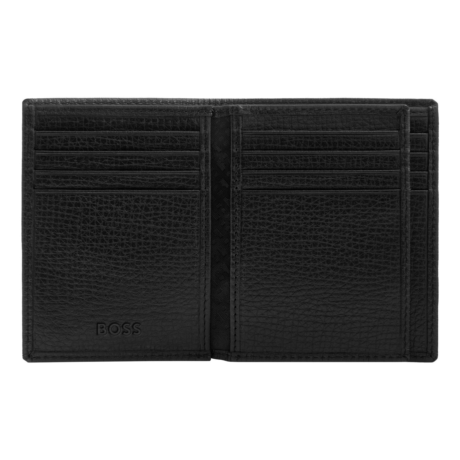 Card holder with flap Grid Black - obrazek 3