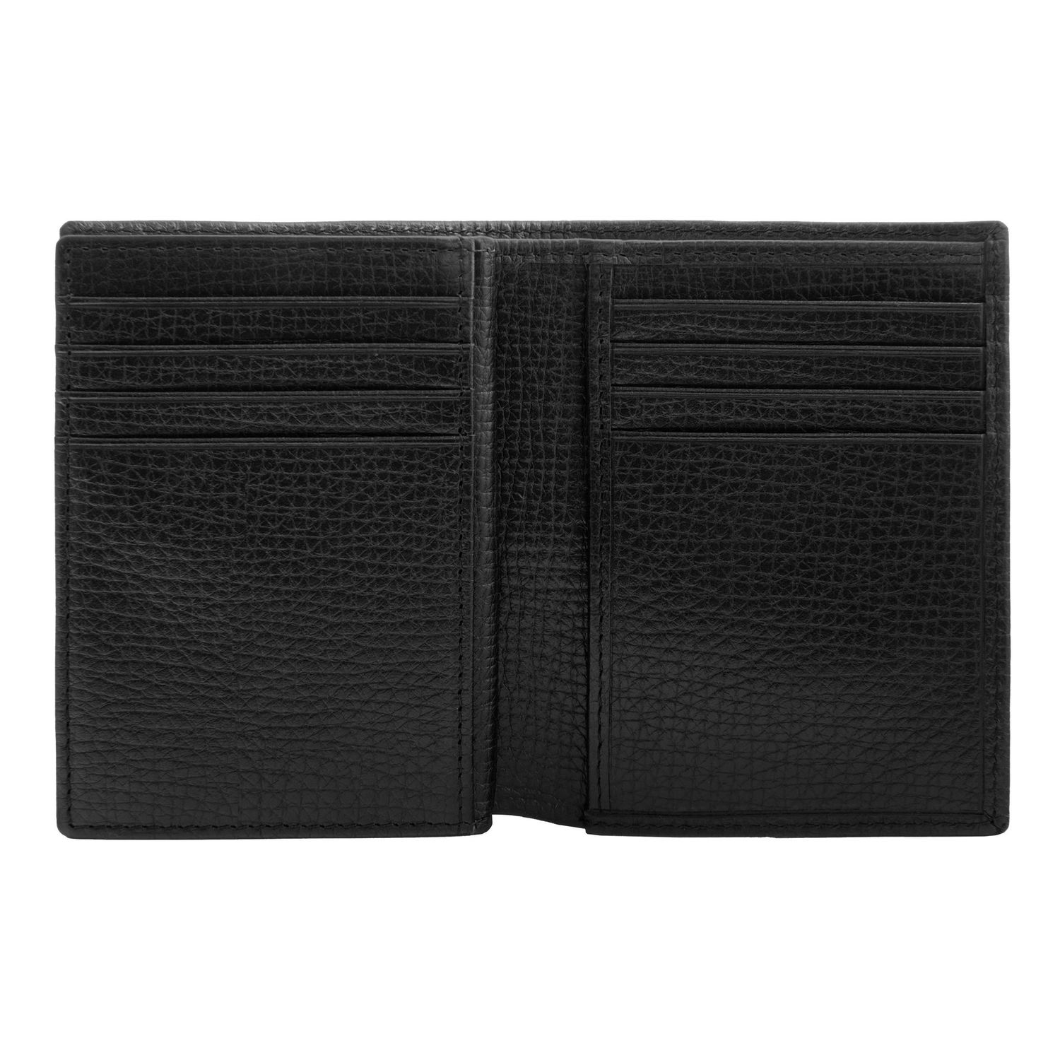 Card holder with flap Grid Black - obrazek 4