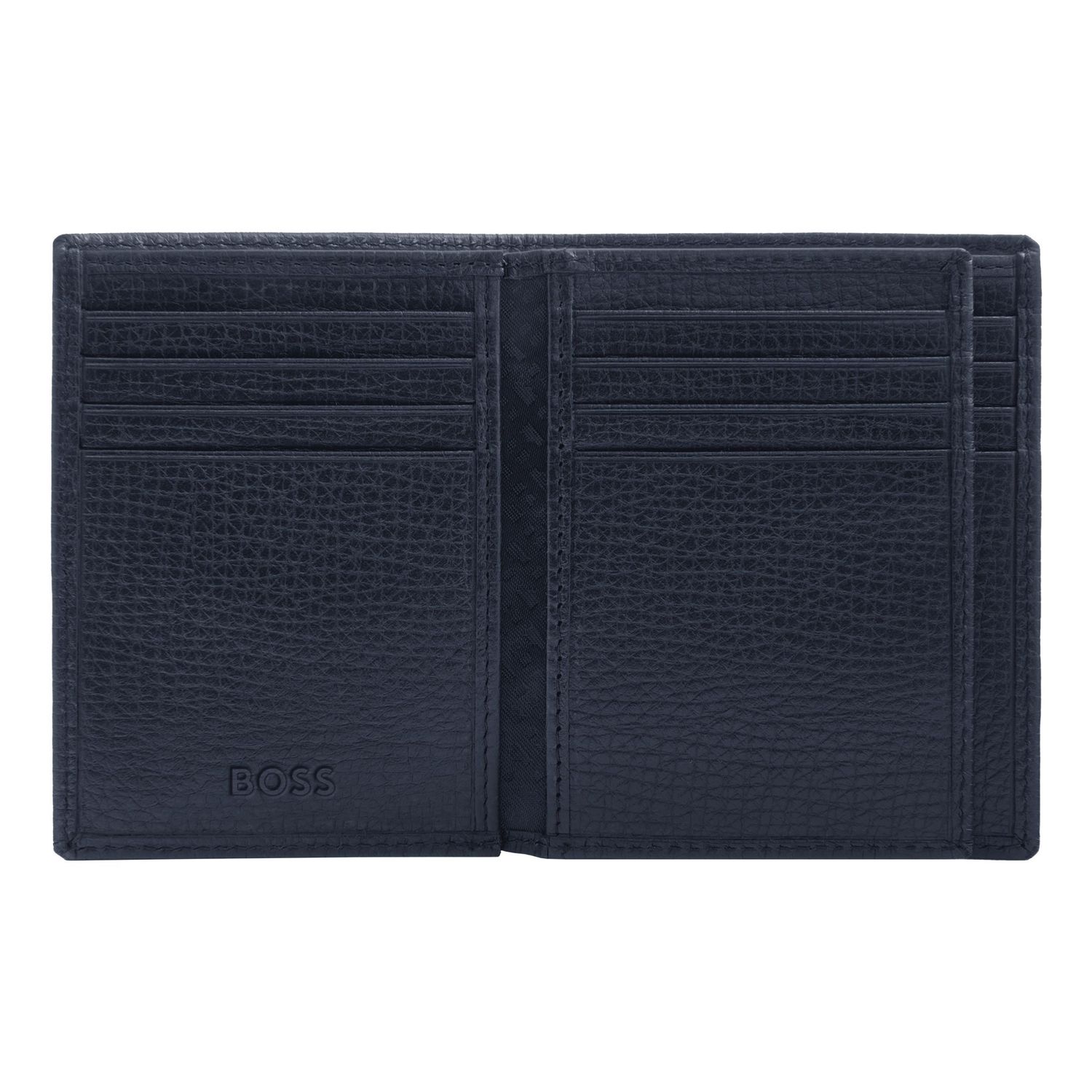 Card holder with flap Grid Navy - obrazek 3
