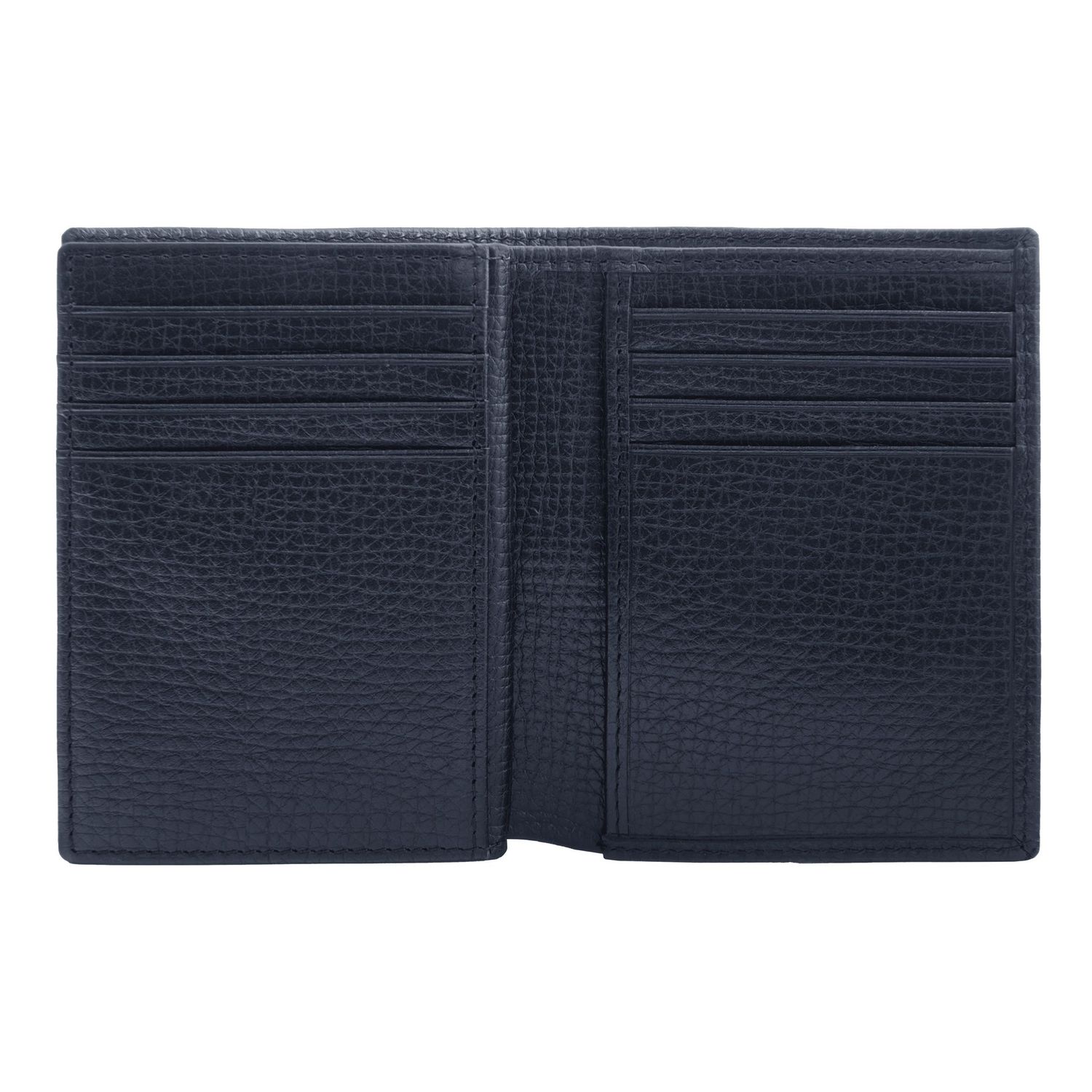 Card holder with flap Grid Navy - obrazek 4