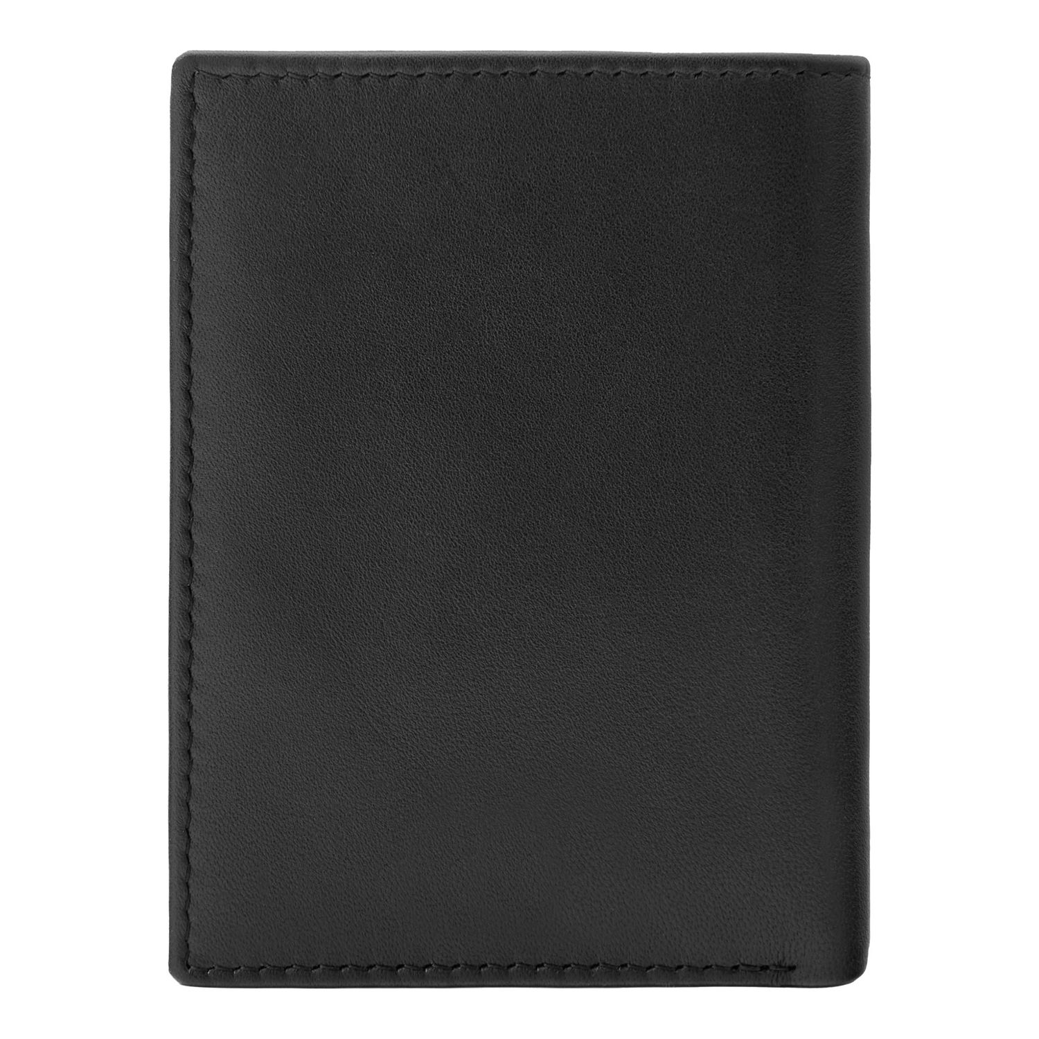 Card holder with flap and money pocket Emblematic Black - obrazek 6