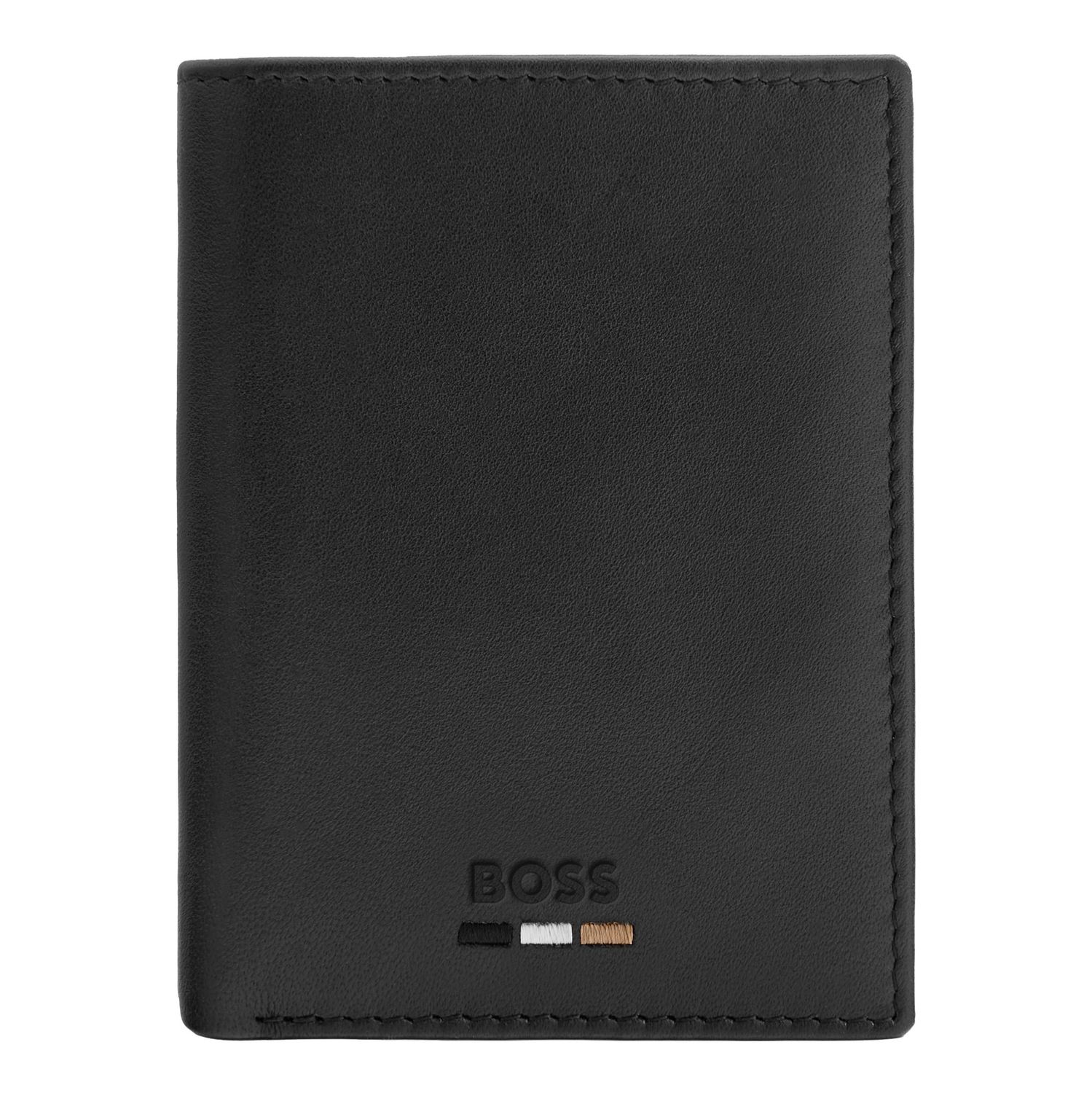 Card holder with flap and money pocket Emblematic Black - obrazek 2