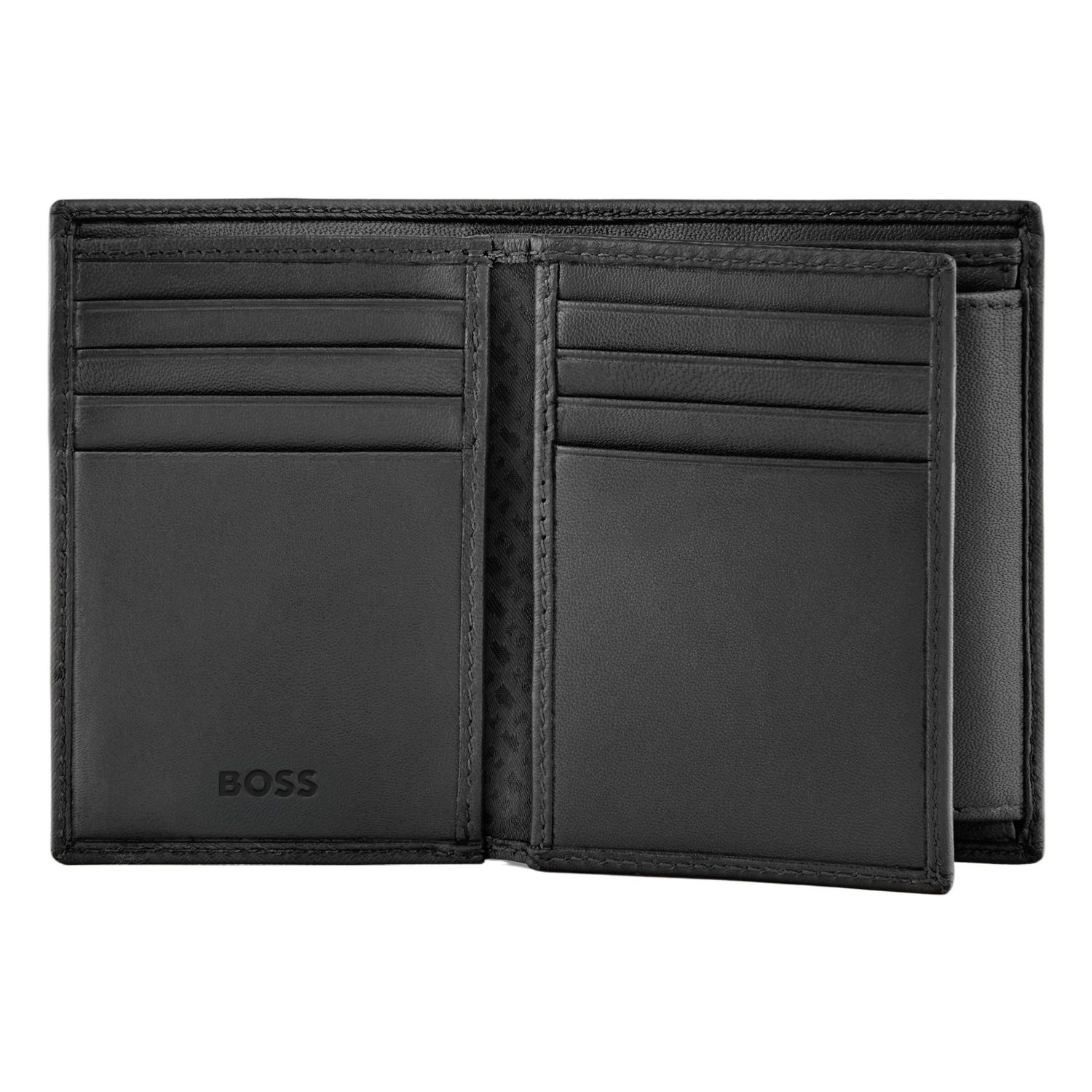 Card holder with flap and money pocket Emblematic Black - obrazek 3