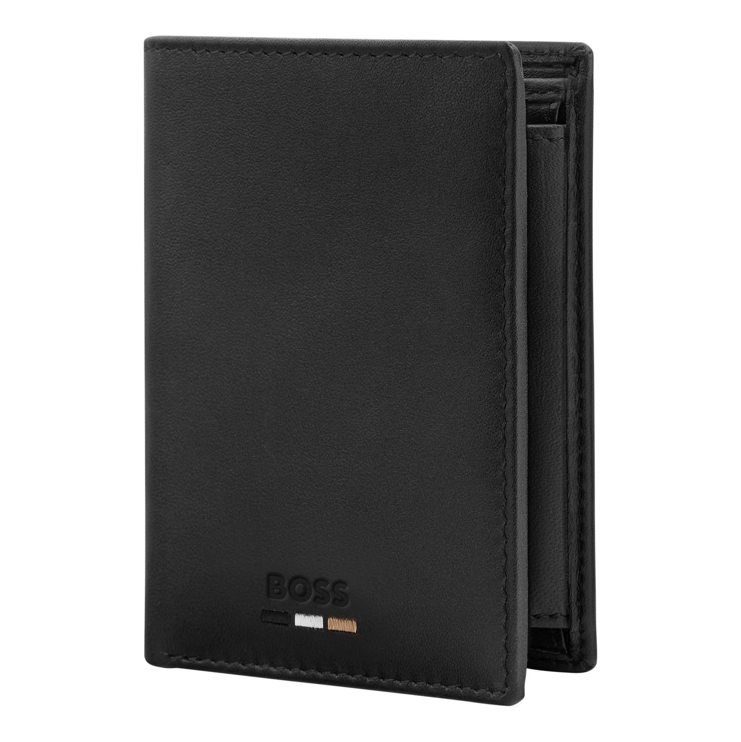 Card holder with flap and money pocket Emblematic Black - obrazek 5