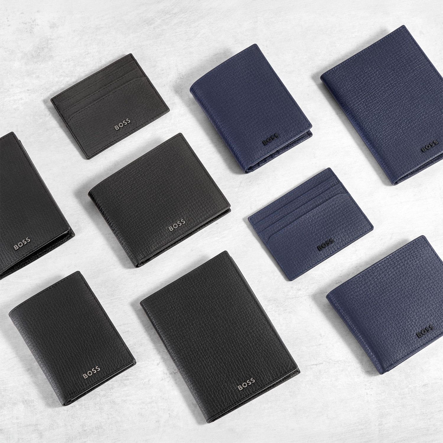 Card holder with flap and money pocket Grid Black - obrazek 7