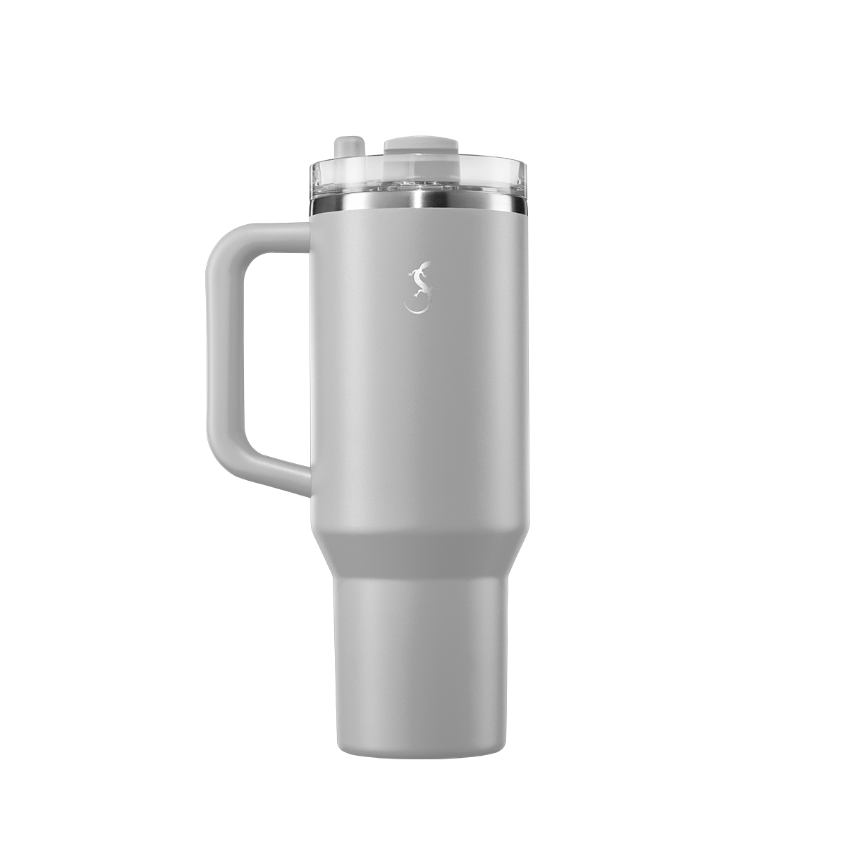 Kubek termiczny LURCH Big Cup 1,2l szczelny ze słomką - Szary