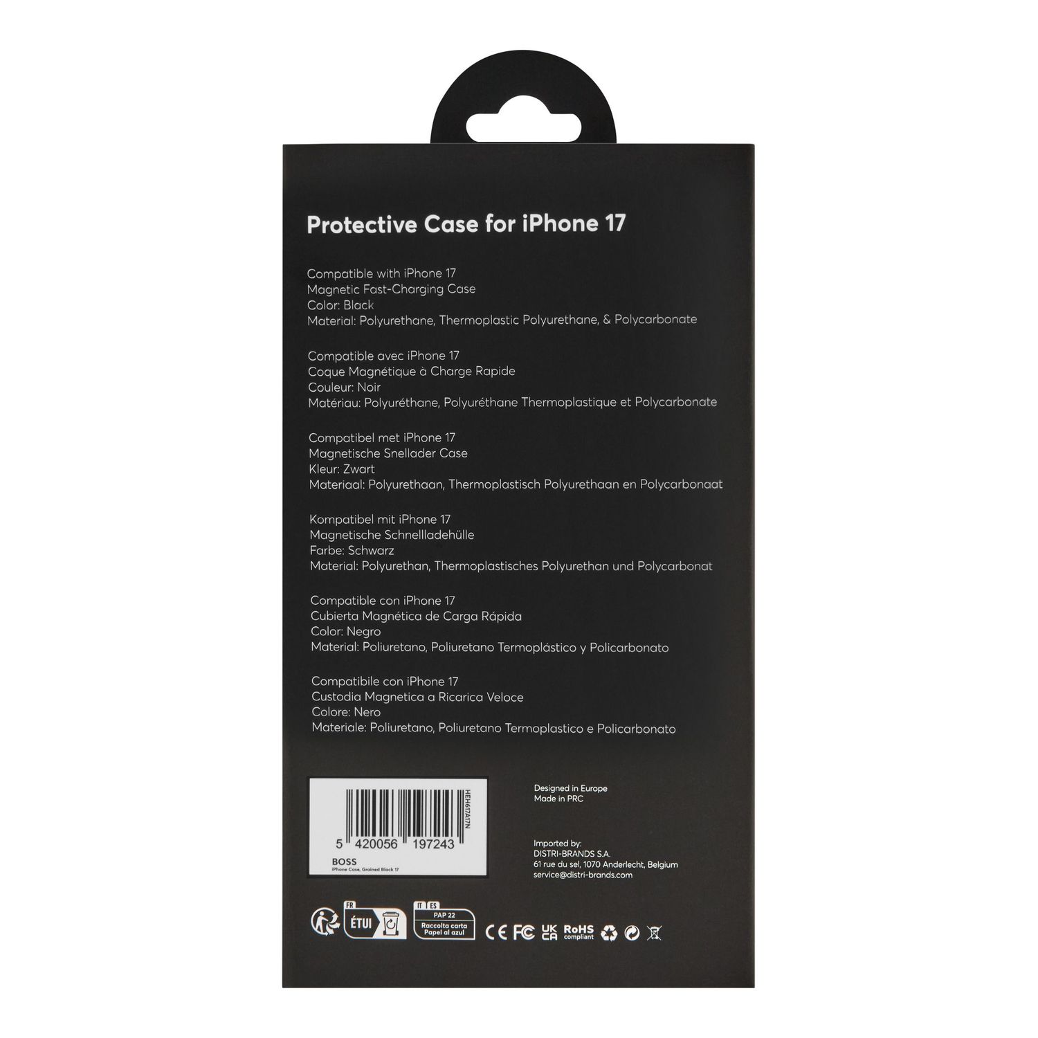 Case for iPhone 17 Grained Black - obrazek 7