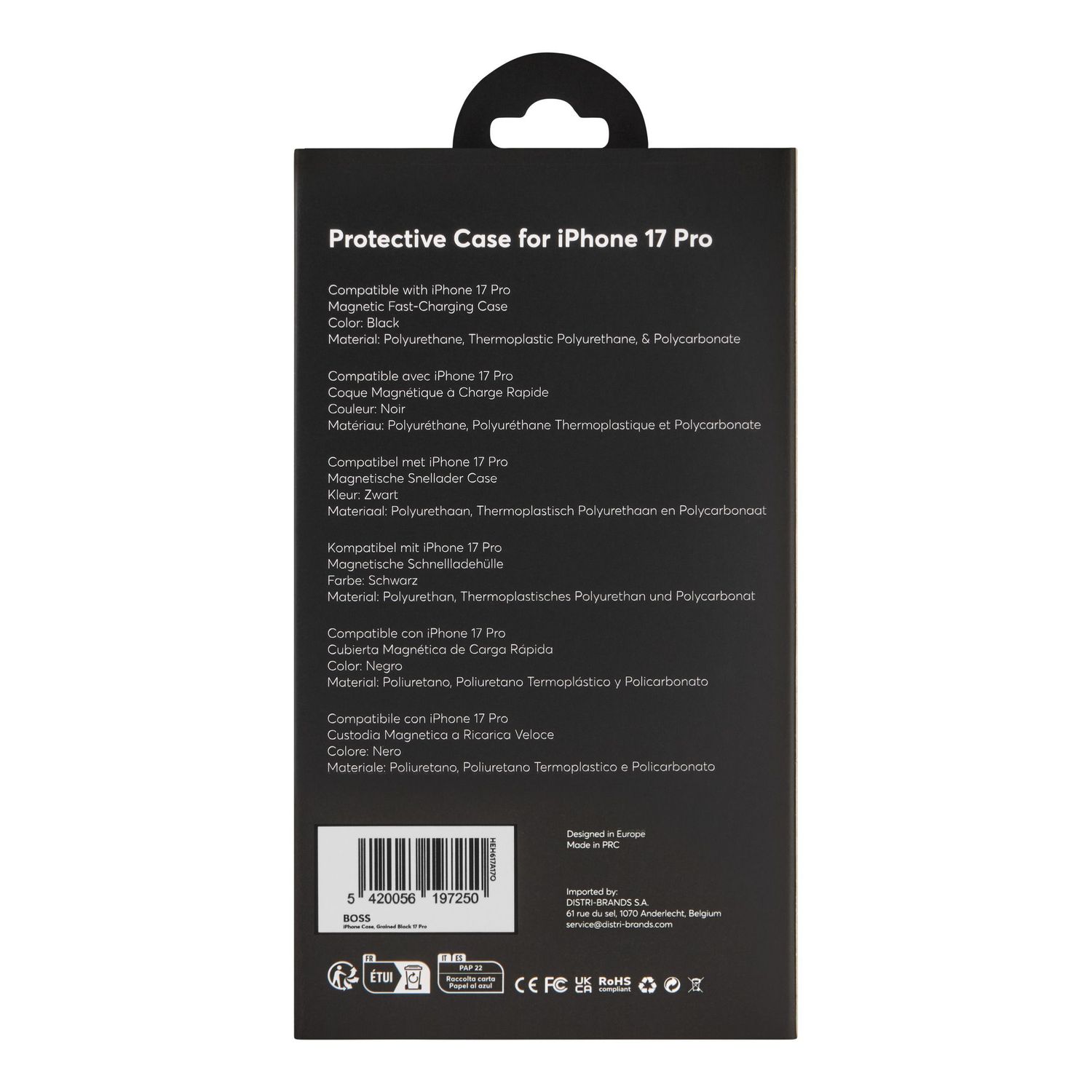 Case for iPhone 17 Pro Grained Black - obrazek 7