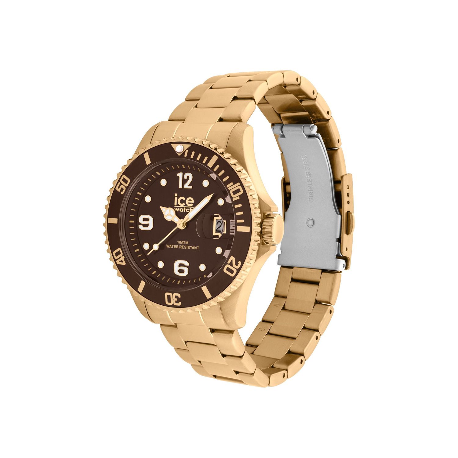Date watch ICE steel Brown - obrazek 3