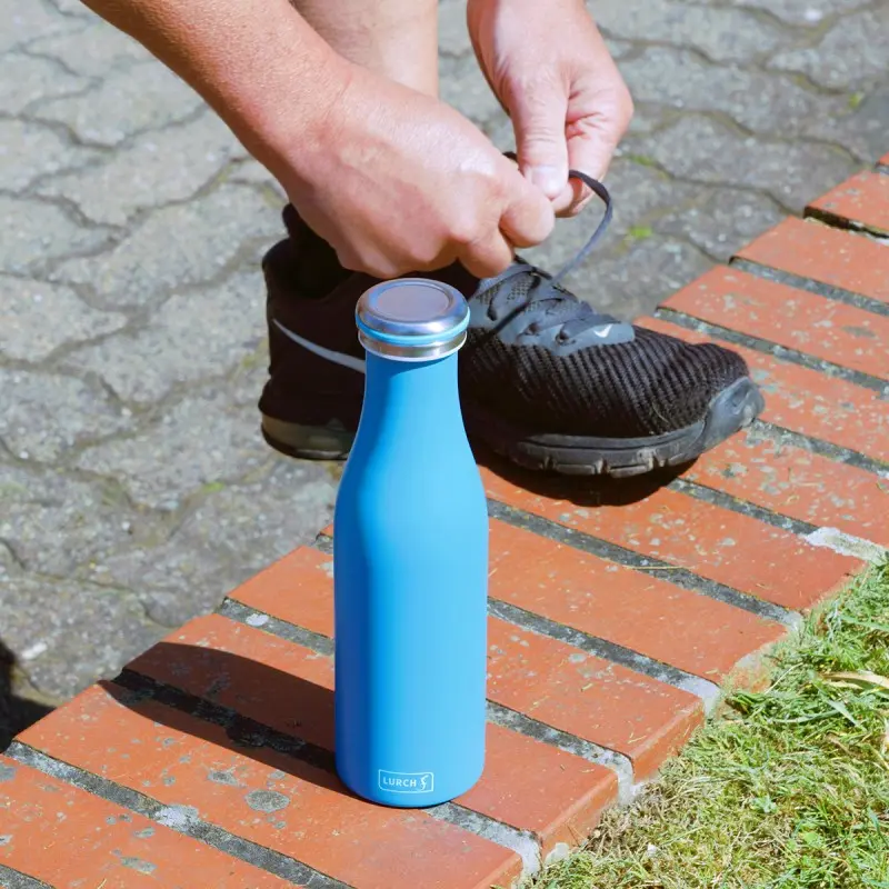Butelka termiczna LURCH ze stali nierdzewnej 500ml - Lazurowa - obrazek 3