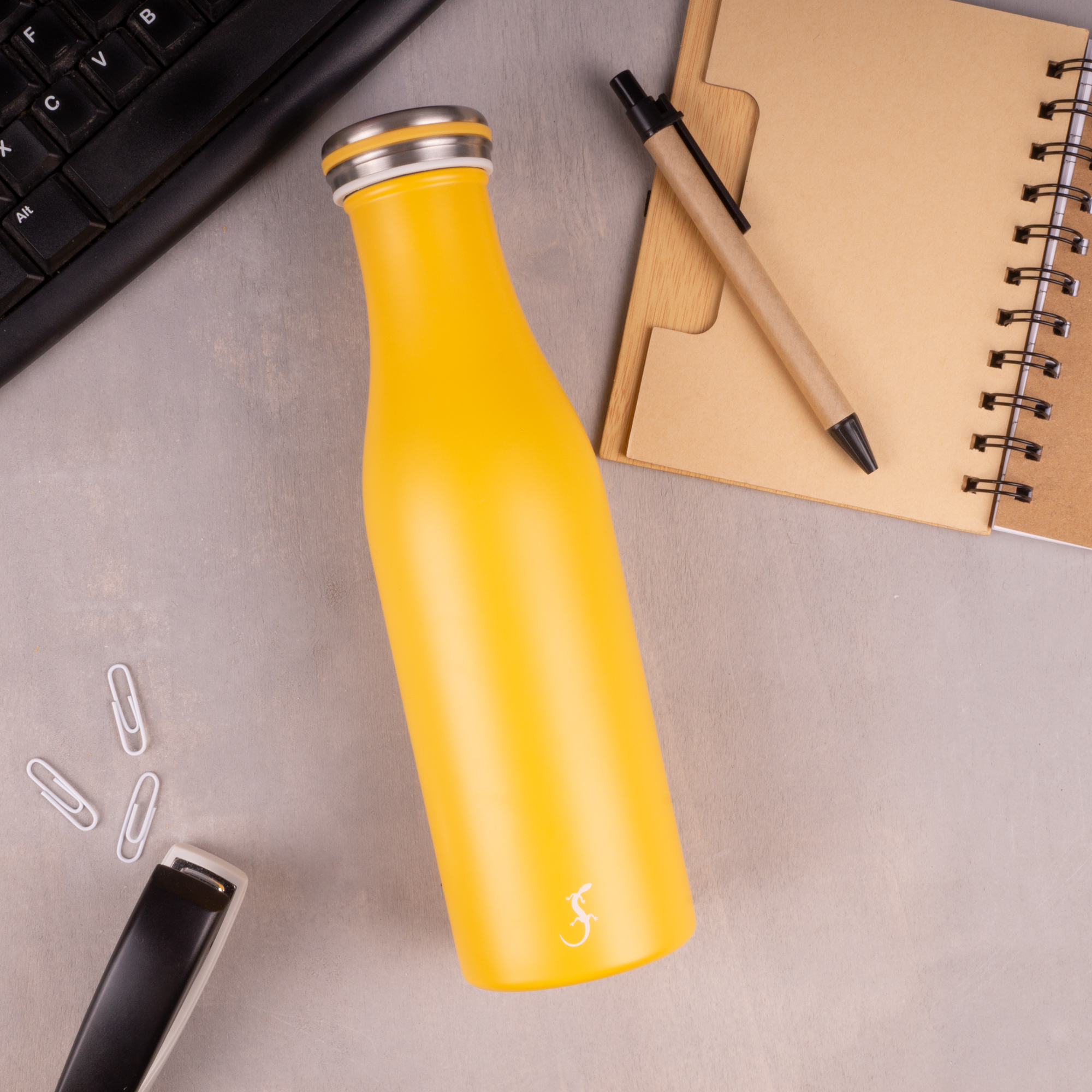Butelka termiczna LURCH ze stali nierdzewnej 500ml - Żółta - obrazek 2