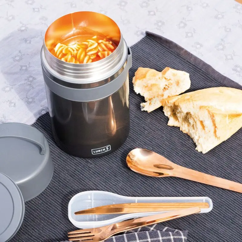 Lunchbox LURCH Iso-Pot 2.0 do potraw na ciepło i zimno, 800 ml - Czarny - obrazek 6