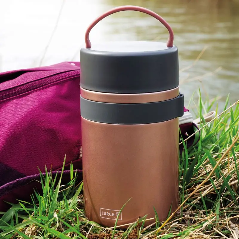 Lunchbox LURCH Iso-Pot 2.0 do potraw na ciepło i zimno, 800 ml - Różowy - obrazek 6