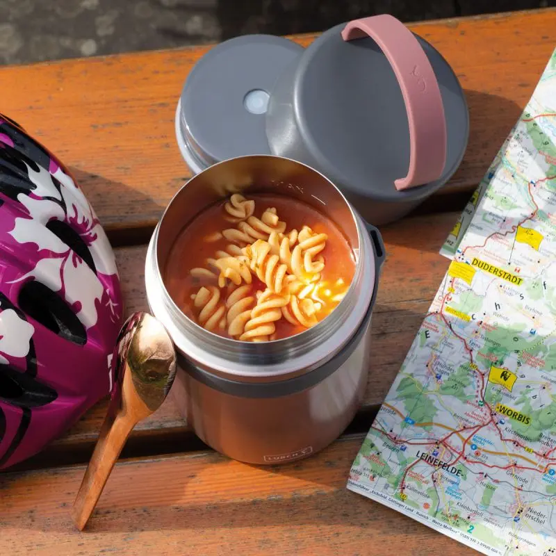 Lunchbox LURCH Iso-Pot 2.0 do potraw na ciepło i zimno, 800 ml - Różowy - obrazek 2